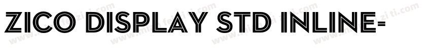 Zico Display Std Inline字体转换